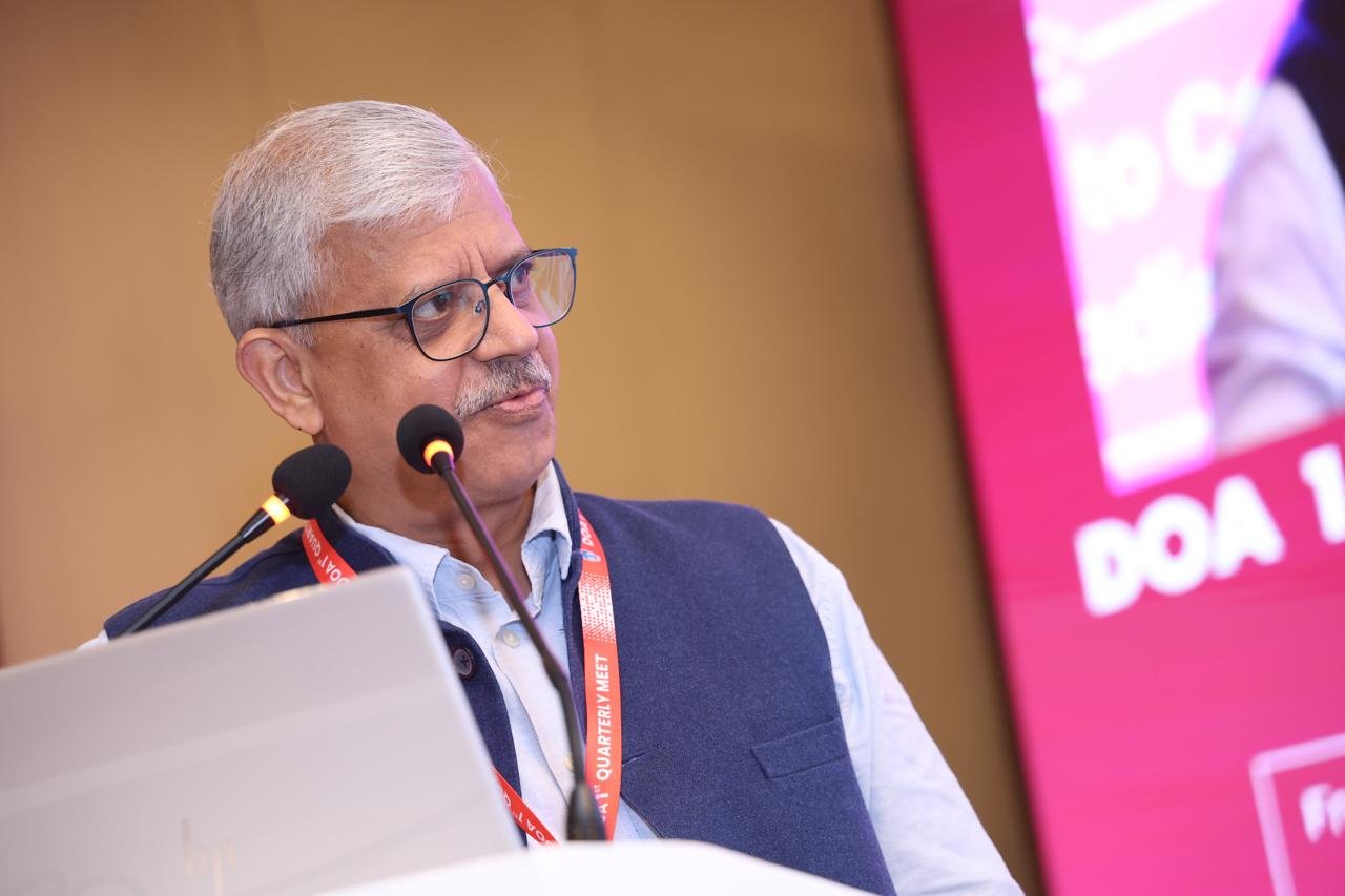 Dr. Dhananjay Gupta on the panel at the DOA 1st Quarterly Meet 2026, Delhi